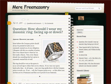Tablet Screenshot of merefreemasonry.com
